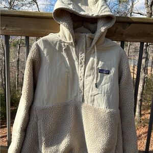 Patagonia Cream Hooded Jacket